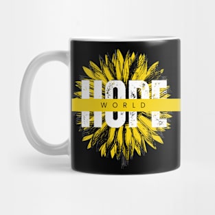 Sunflower hope world Mug